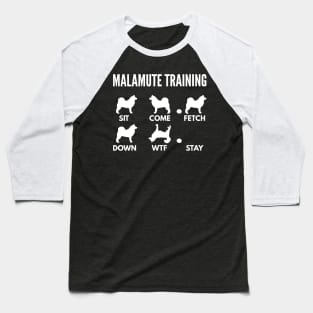 Malamute Training Malamute Dog Tricks Baseball T-Shirt